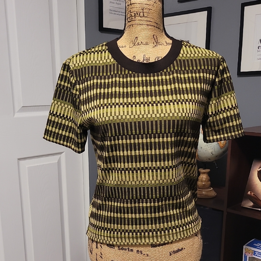 5 for $25 Zara Striped Black and Yellow Short Sleeve Tee